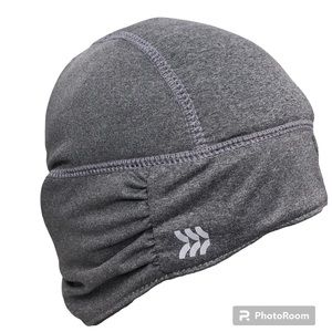 All in Motion Women Fleece Lined Cold Weather Black Beanie w/ Ponytail Opening
